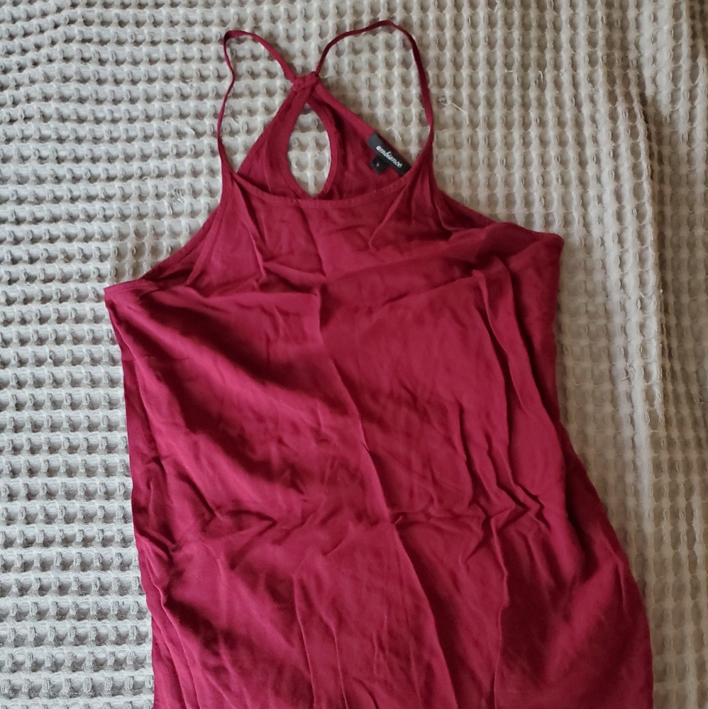 Red tank top